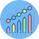 Graph Growth Statistics Icon