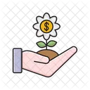 Growth Profit Hand Icon