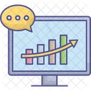 Conversation About Sale Analysis Graph Icon
