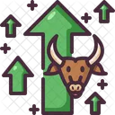 Bullish Bull Market Investment Icon