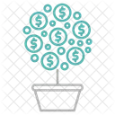Growth Tree Investment Icon