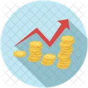 Business Growth Coins Icon