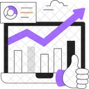 Growth Growth Chart Analysis Icon