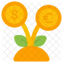 Growth Coin Money Icon