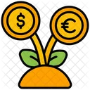 Growth Coin Money Icon