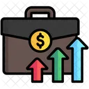 Growth Briefcase Chart Icon