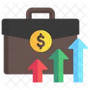 Growth Briefcase Chart Icon