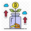 Banking Bitcoin Cryptocurrency Icon