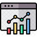 Line Chart Analytics Results Icon