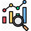Business And Finance Data Analytics Line Chart Icon