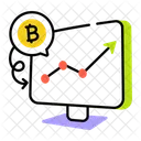 Growth Analysis Bitcoin Profit Bitcoin Analysis Icon