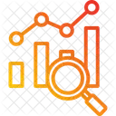 Business And Finance Data Analytics Line Chart Icon