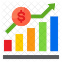 Growth Analytics Report Report Bar Graph Icon