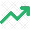 Growth Arrow Business Growth Performance Tracking Icon