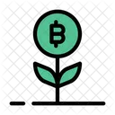 Bitcoin Growth Crypto Icon