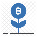 Bitcoin Growth Crypto Icon