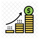 Growth Coin Heap Icon