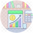 Growth Chart Financial Chart Data Analytics Icon