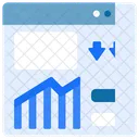 Growth Chart Website Up Icon