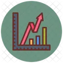 Growth Chart Success Advancement Icon