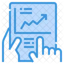 Growth Chart Stockmarket Trading Up Icon