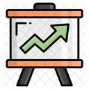 Business Presentation Growth Chart Icon