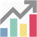 Bar Graph Progress Chart Infographics Icon