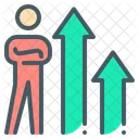 Person Growth Arrow Icon