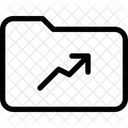 Folder Line Chart Up Icon