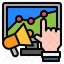 Technology Growth Graph Strategy Icon