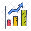 Growth Graph Up Trading Bar Chart Icon