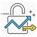 Growth Hacking Lock Security Icon