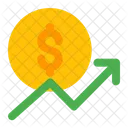 Growth Benefit Line Graph Icon