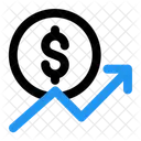 Growth Benefit Line Graph Icon