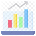 Growth Statistics Laptop Icon