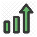 Growth Up Bar Chart Icon