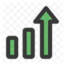Growth Up Bar Chart Icon