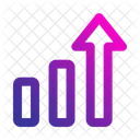 Growth Up Bar Chart Icon
