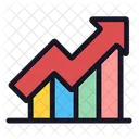 Growth Graph Analytics Icon