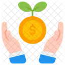 Growth Hand Financial Icon