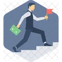 Growth Ladder Business Icon