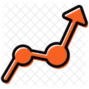 Growth Line Chart  Icon