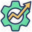 Graphical Management Data Management Growth Management Icon