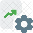 Growth Management Analysis Management Graph Icon