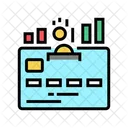 Growth Of Debit Card  Icon