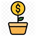 Growth Plant Money Icon  Icon