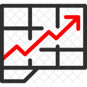 Growth Rate Bar Graph Business Growth Icon