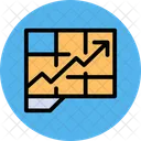 Growth Rate Bar Graph Business Growth Icon