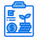 Money Stack Growth Note Icon