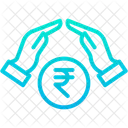 Growth Coins Rupees Icon